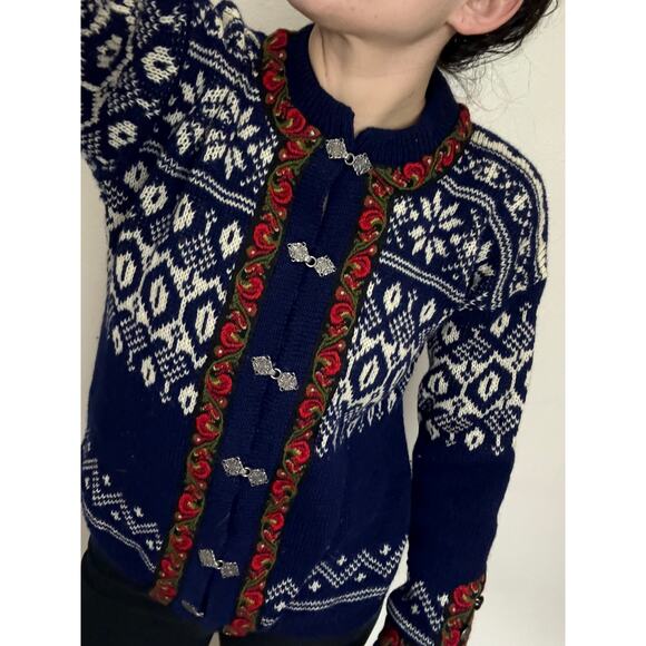 Vintage Gann sport Norwegian Fair Isle nordic norway chunky knit sweater - Picture 8 of 8